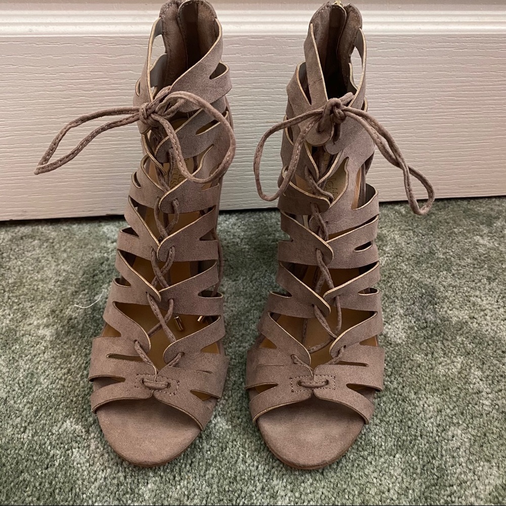 Size 8 Charlotte Russe Lace Up Heels